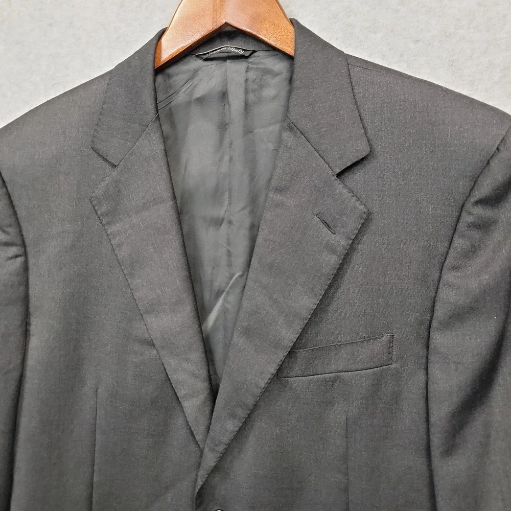 CANALI Italy Wool Dk Gray 2-Button Blazer Jacket AL 13220/32 Mens 41R (US)